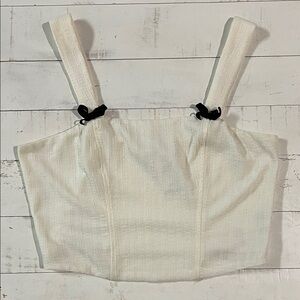 NWT Willow & Root Corset Crop Top